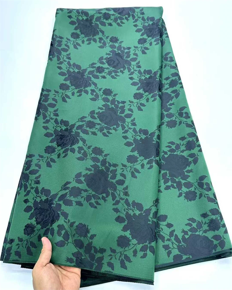 아프리카 튤 레이스 원단 2025 새틴 나이지리아 브로케이드 웨딩 파티 드레스 여성용 원단 - 재봉 천