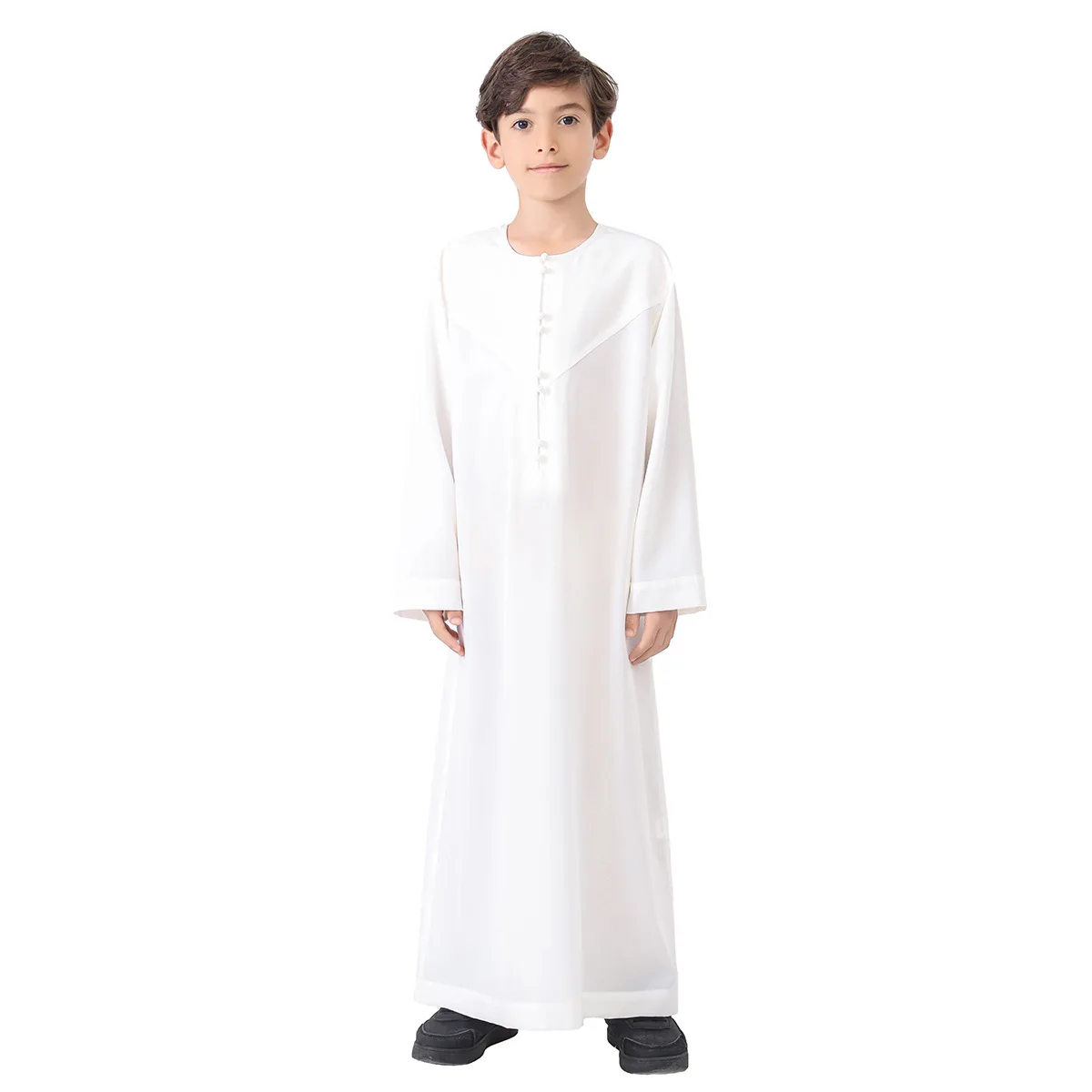 Eid มุสลิมเด็ก Jubba Thobe เด็กชุดเสื้อยาว 2025 Ramadan เด็ก Robe Saudi Musulman สวมใส่ Abaya Caftan ดูไบอาหรับชุด