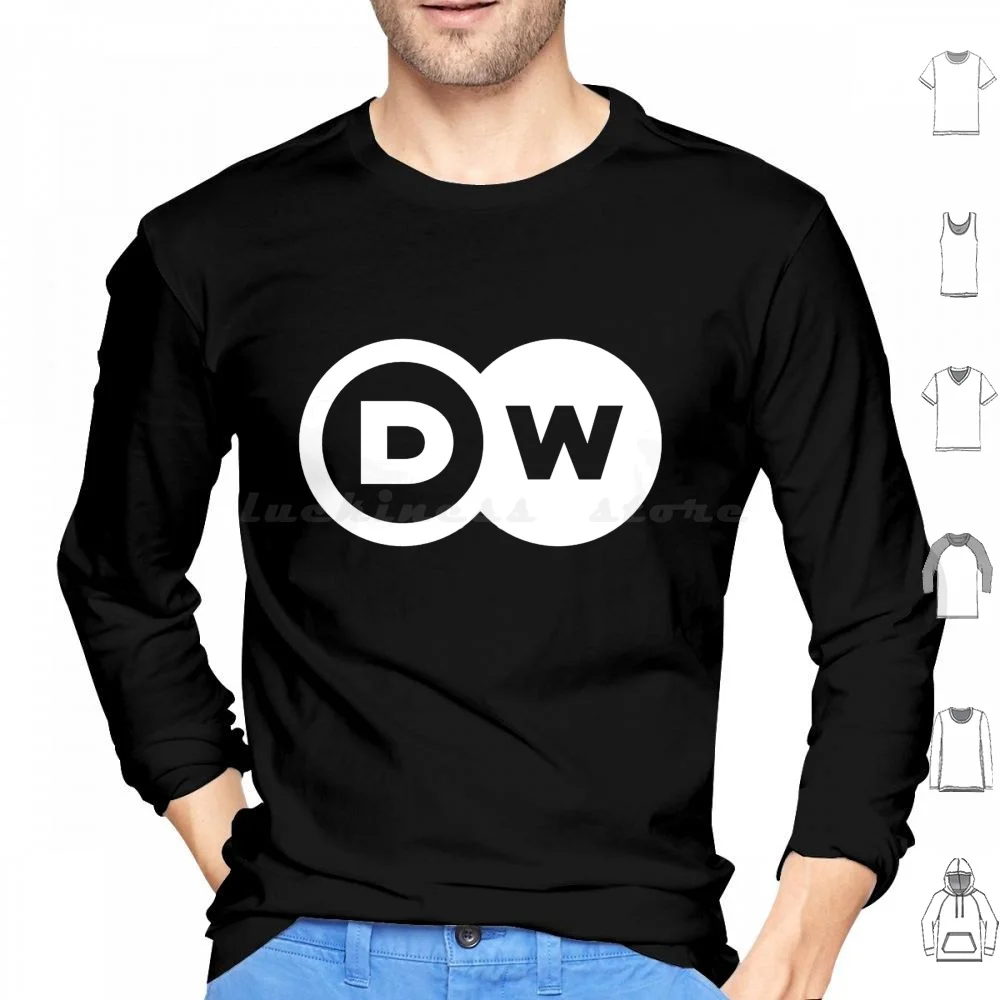 

Deutsche Welle Logo Hoodie cotton Long Sleeve Neue Deutsche Welle Music 80s German New Wave Deutsche Welle Dw Deutsch