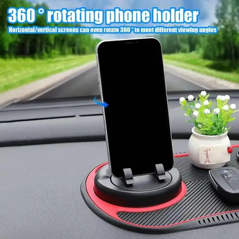 متعددة الوظائف سيارة المضادة للانزلاق حصيرة حامل هاتف السيارات عدم الانزلاق لزجة مكافحة الشريحة داش الهاتف جبل سيليكون لوحة القيادة وسادة السيارة حصيرة #5
