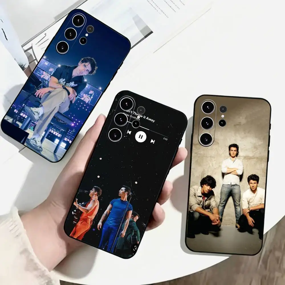 Band Jonas B-Brothers Phone Case For Samsung S25,S24,S21,S22,S23,S30,Ultra,S20,Plus,Fe,Lite,Note,10,Black Cover