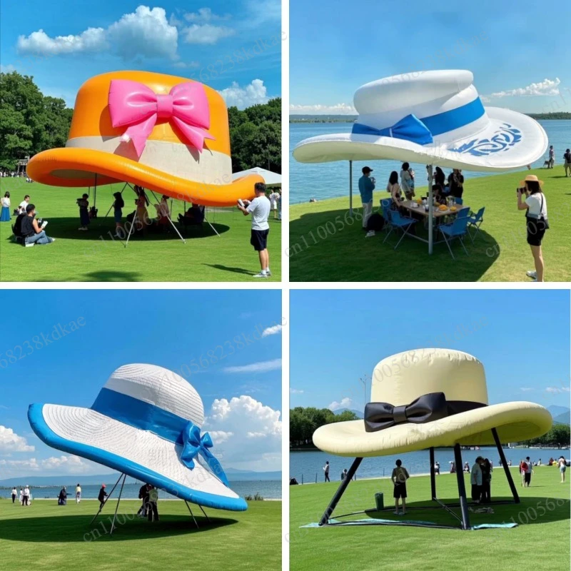 

Outdoor Sunshade Inflatable Ornament, Giant Hat Style Advertising Promotion Air Model
