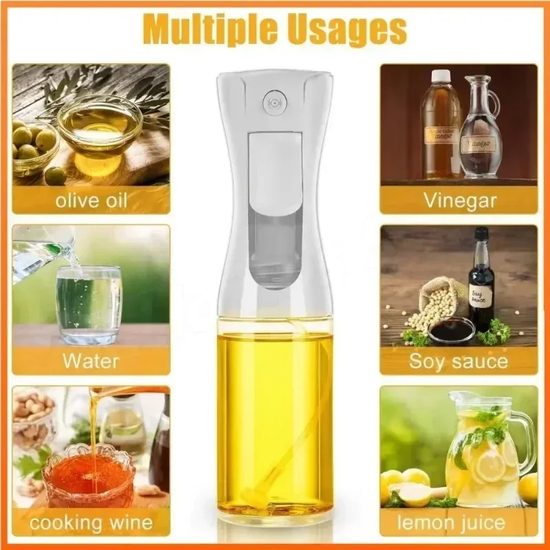 200/300/500ml Oil Spray Bottle Kitchen BBQ Cooking Dispenser Camping Baking Empty Vinegar Soy Sauce Sprayer Seasoning Containers view 4