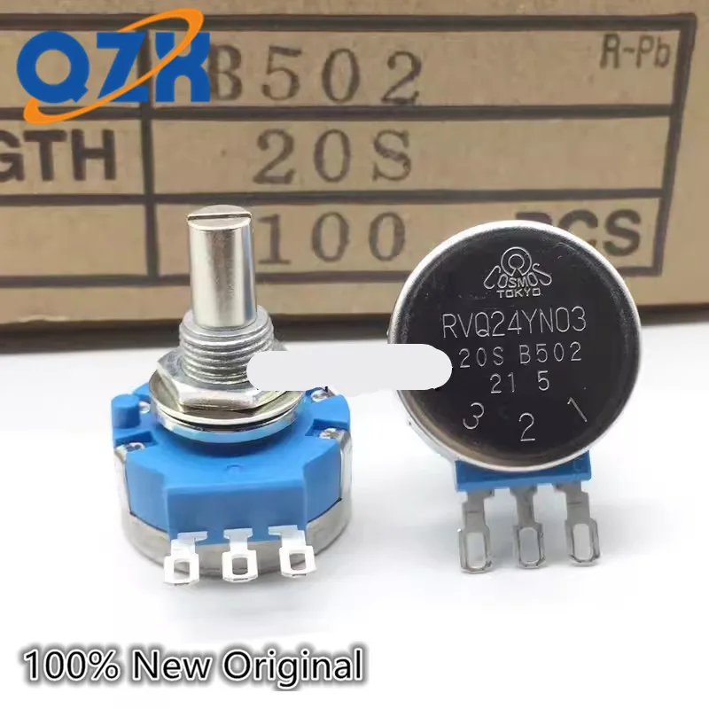 TOCOS RVQ24YN03 20S B502 Imported original long life game potentiometer RVQ24YN03 20S B502 5K