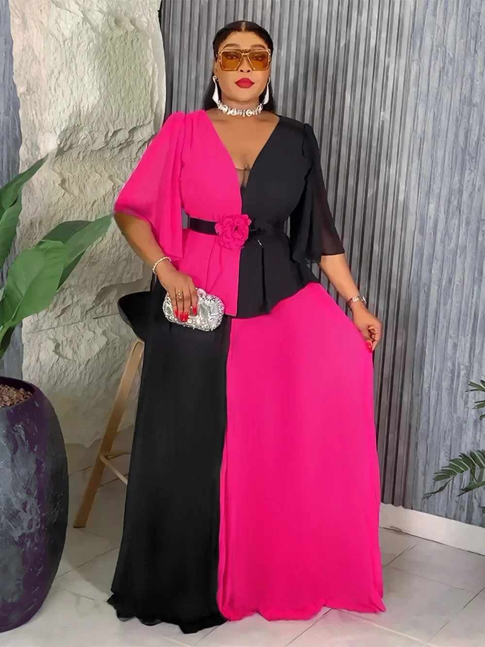 

Африканские платья 2025 года для женщин, летняя африканская одежда, Дашики, Анкара, наряды, абайи, мусульманский кафтан, длинное плиссированное платье макси