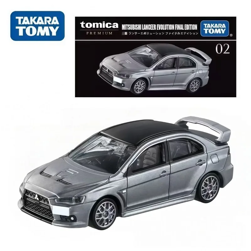 

TAKARA TOMY Tomica Black Box TP02 Mitsubishi Lancer EVO, коллекционная модель автомобиля из сплава, флагманский подарок для мальчиков