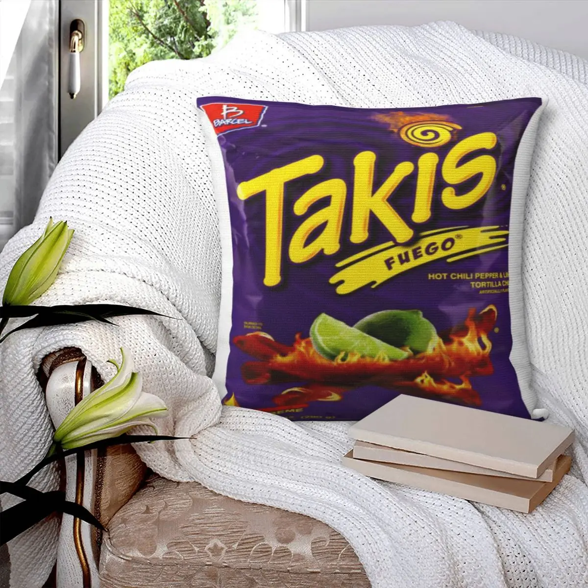 Yellow & Purple Takis Snack Kids Packet A Pillow Case