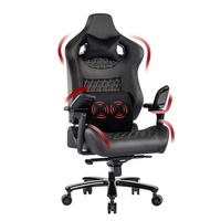 Luxury Game Chair Home Office Furniture Black Memory Foam Pillows Adjustable 5d 6d Armrests Big Tall Gaming Chair With Massage
