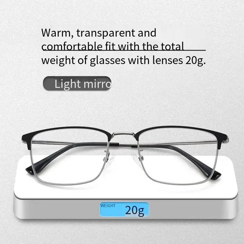 Presbyopic Glasses for Men HD Ultra Light Anti Blue Light Elderly Portable High-end Presbyopic Glasses for The Elderly