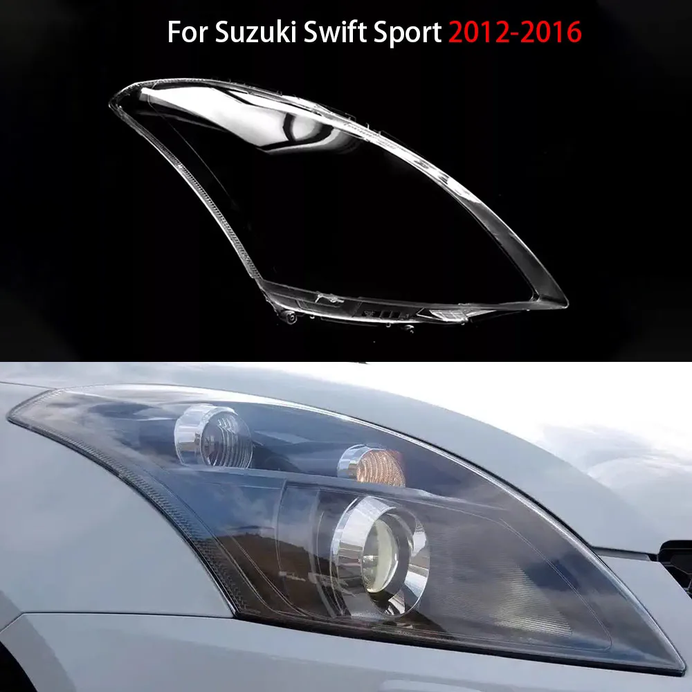 

For Suzuki Swift Sport 2012-2016 Car Front Headlight Lens Cover Clear Headlamp Cover Glass Shell Transparent Lampshade