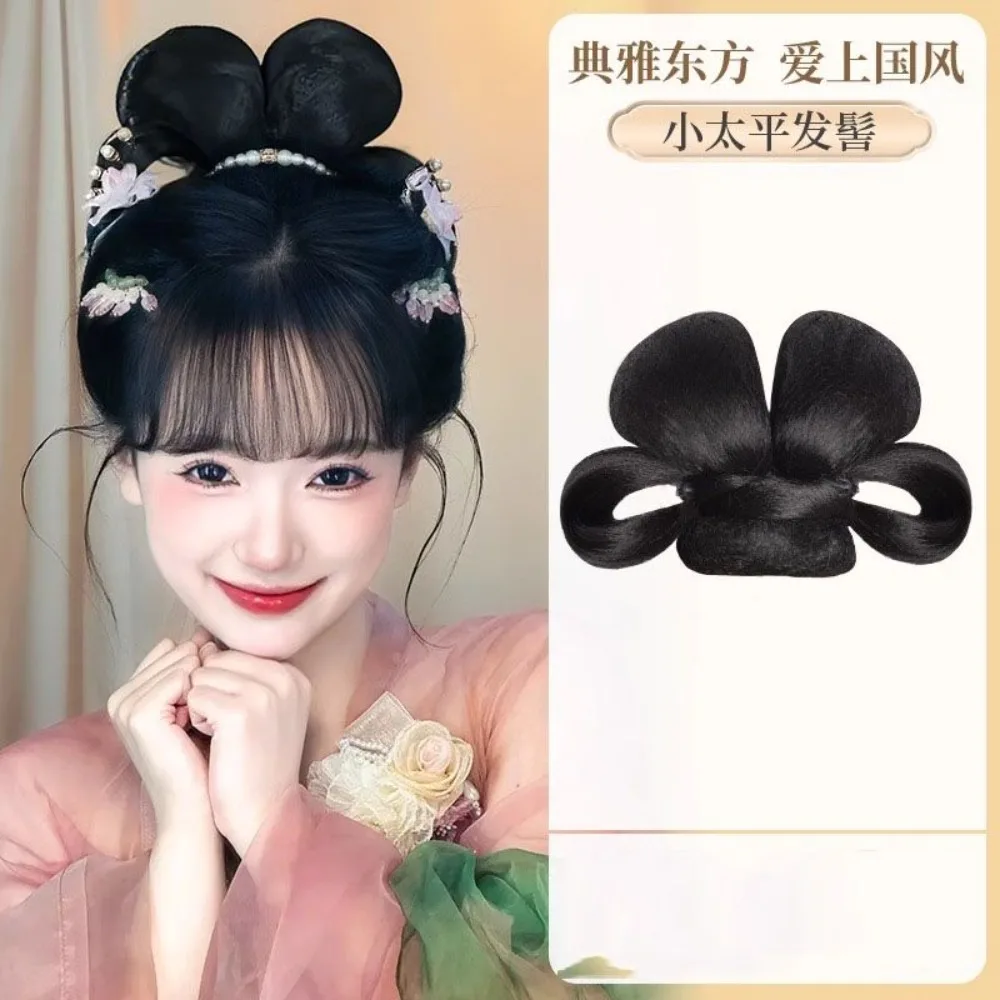 Hanfu-haarstukset - Kant-en-klare tang-stijl broodjesmaker ‌ ‌ Clip-in oude Chinese Hanfu kostuum haaraccessoires