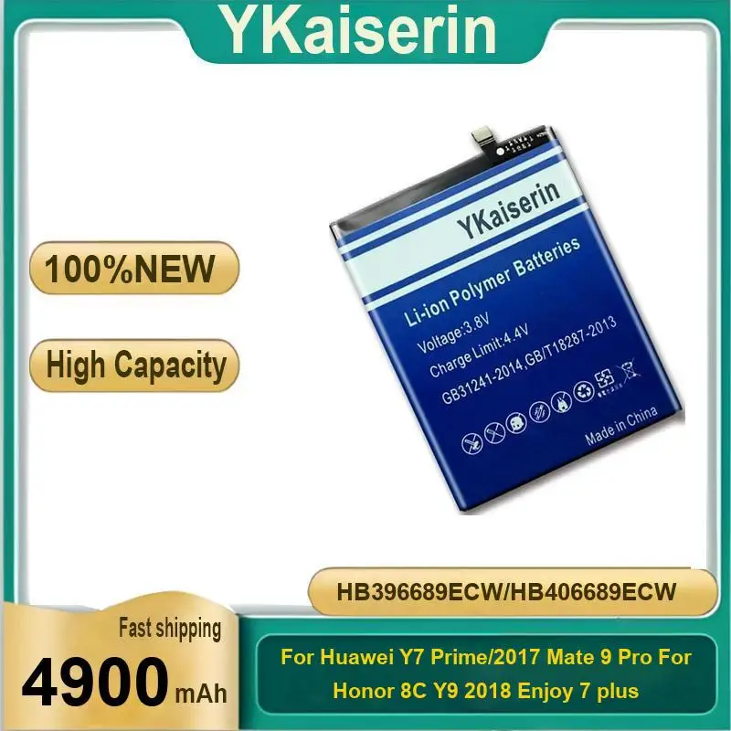 

Battery HB396689ECW HB406689ECW For Huawei Y7 Prime 2017 Mate 9 Pro Honor 8C Y9 2018 Enjoy 7 Plus P40 Lite E Trt-L53 TRTL21A