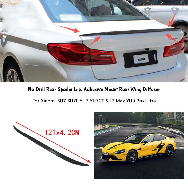 For Xiaomi SU7 SU7L YU7 YU7CT SU7 Max YU9 Pro Ultra Rear Wing Lip Car Rear Trunk Boot Lip Spoiler Wing