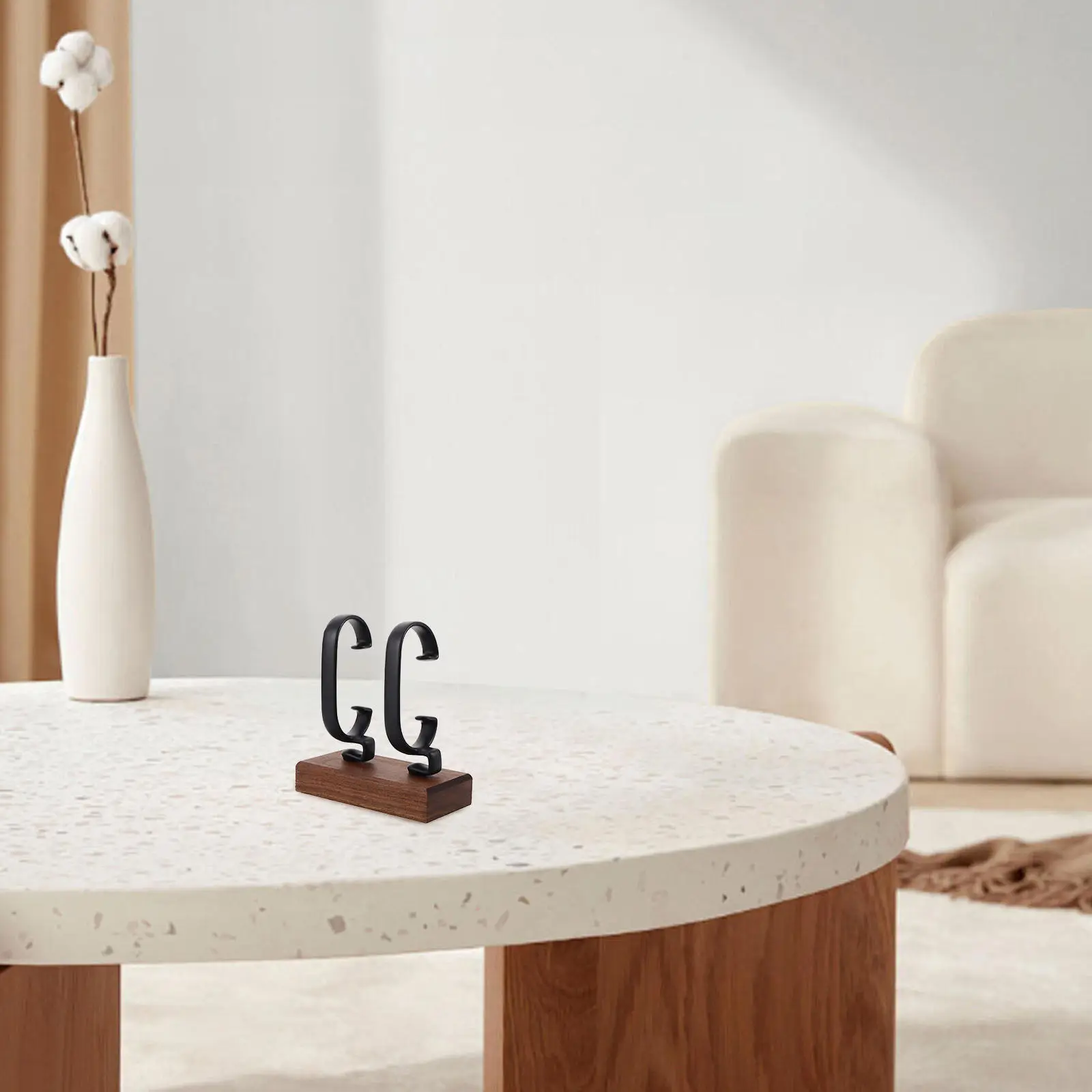 

Подставка для двух часов из черного ореха, элегантный органайзер для наручных часов, держатель для хранения мужских и женских часов, деревянная подставка