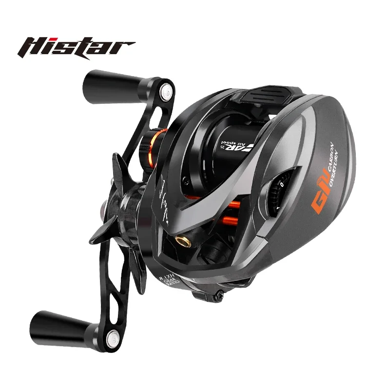 HISTAR Giu 99 Carbon BFS NMB SIC BB 3D Dynamic Suspension Magnetic Brake 8.1:1 Ratio 4KG Drag Power Baitcasting Fishing Reel