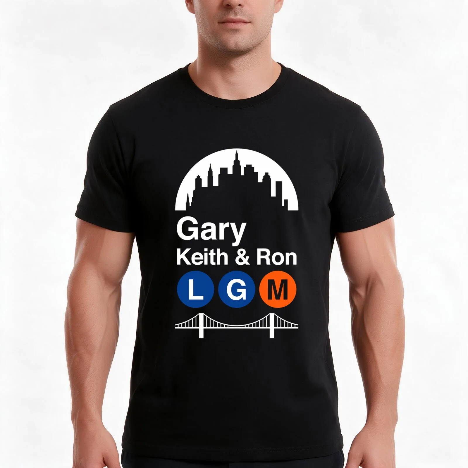 Gary Keith and Ron T-Shirt, Classic Crew Neck Shirt, Breathable Cotton Everyday Tee
