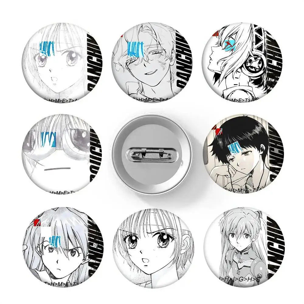 1 Stück modische EN-Band-P-Panchiko-Broschen im Cartoon-Stil für Rucksackdekoration, runde Emaille-Pins für Accessoires