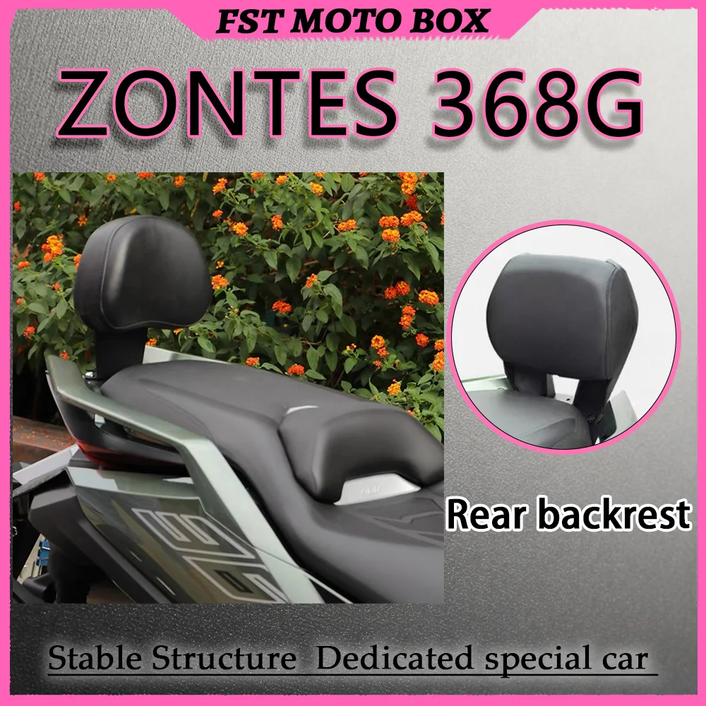 FOR ZONTES 368G Integrated Rear Spoiler Backrest with Aluminum Bracket Ergonomic Lumbar Support Waterproof for Rear Passengers