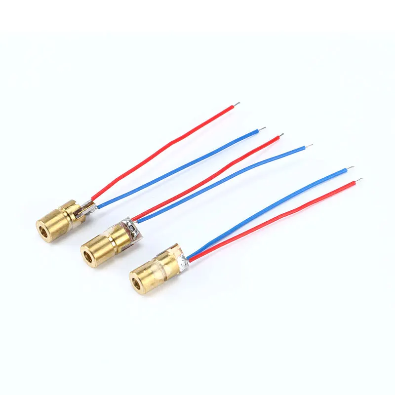 10/5PCS 5mW 650nm 3V  Laser Diodes Red Dot Laser Diod Circuit  Module Copper Head