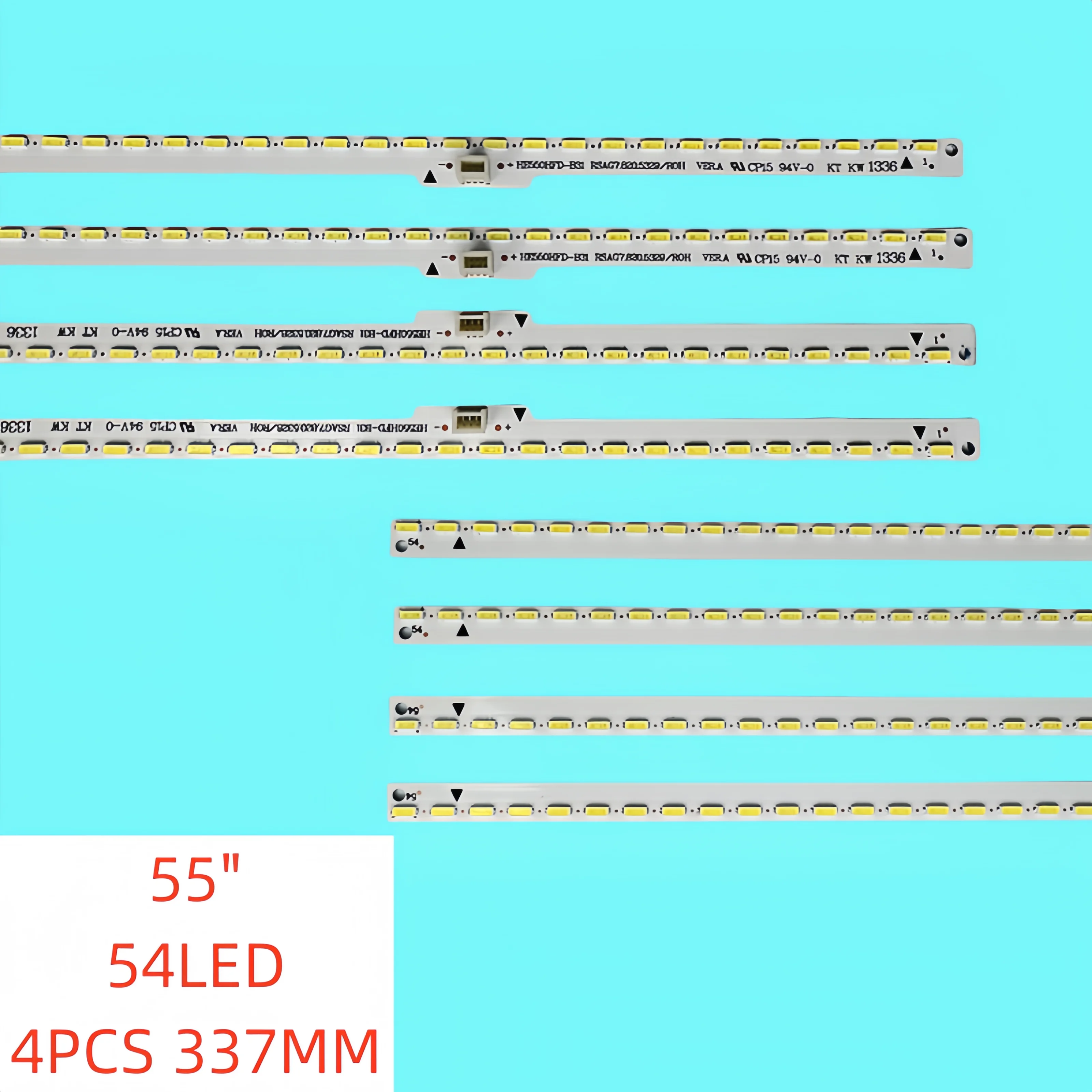 

NEW LED Backlight Strip For Hisense 55"TV LED55K600 RSAG7.820.5328 RSAG7.820.5329 HE550HFD-B31 54LED 337MM