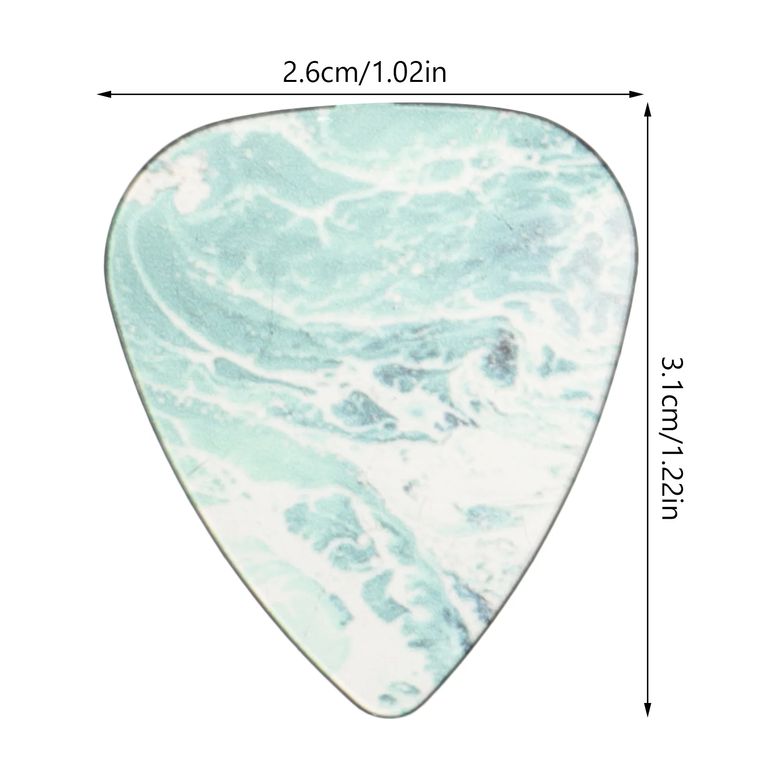 6pcs Guitar Picks Thick Folk Smooth Edges Acoustic Electric Bass Ukulele Thumb Triangle Bulk Variety Pack For Stage Practice