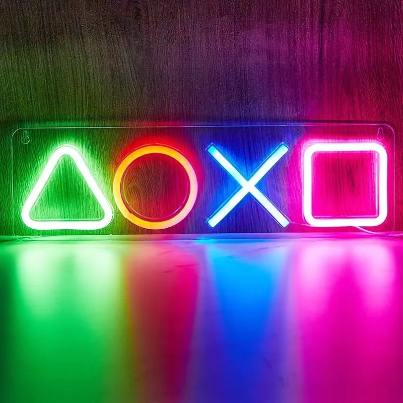 GAME LED Neon Sign Wall Decor Gaming Neon Sign for Bedroom USB Powered Room Neon Sign Game Neon Sign for Boys Room KTV Decor