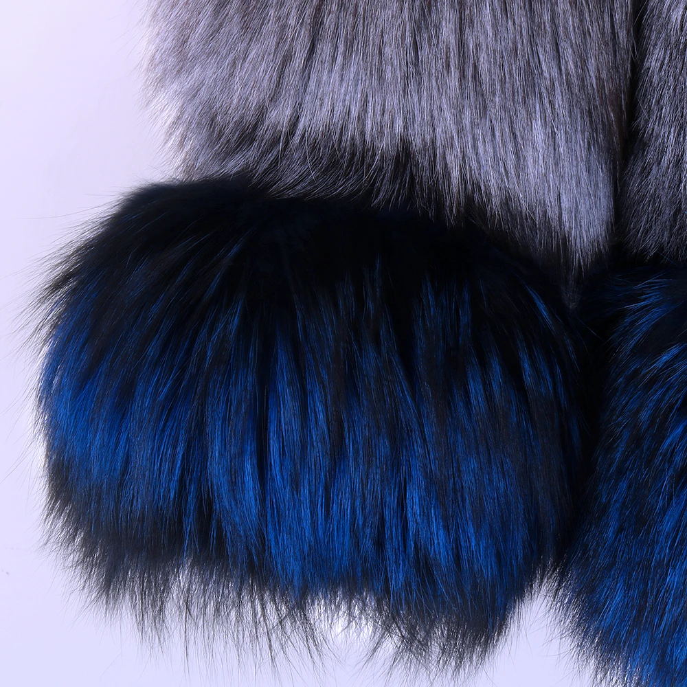 Natural Real Fox Fur Coat Ladies Real Fox Fur Warm Coat  Winter Natural Fur Coat Coat Fashion 2022 Women Coat