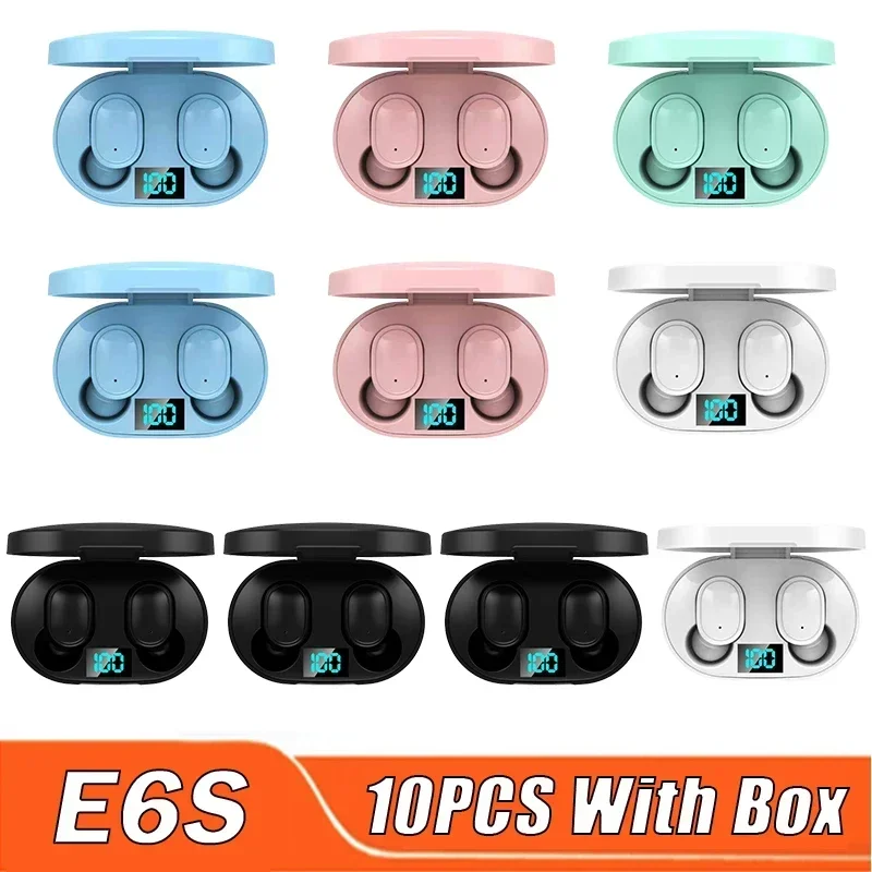 E6S Bluetooth Earphones Smart Headphones Wireless Headset Mini Earbuds Wholesale Mini Sport Display Bluetooth Watch Phone PK X15