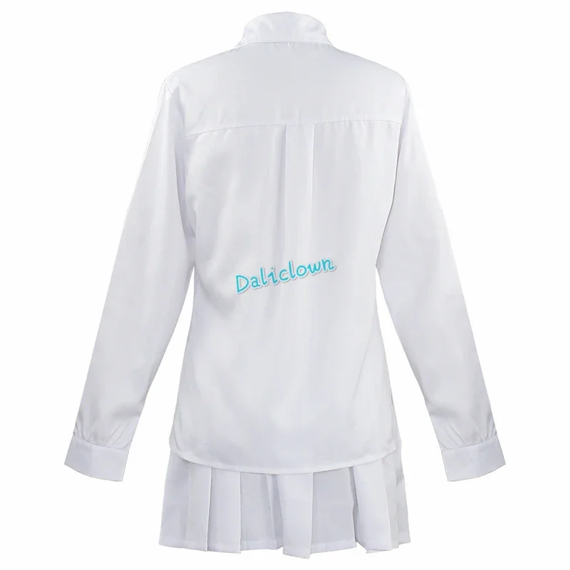 أنيمي وعد نيفرلاند تأثيري إيما نورمان راي زي قميص أبيض تنورة السراويل اليابانية زي مدرسي شعر مستعار