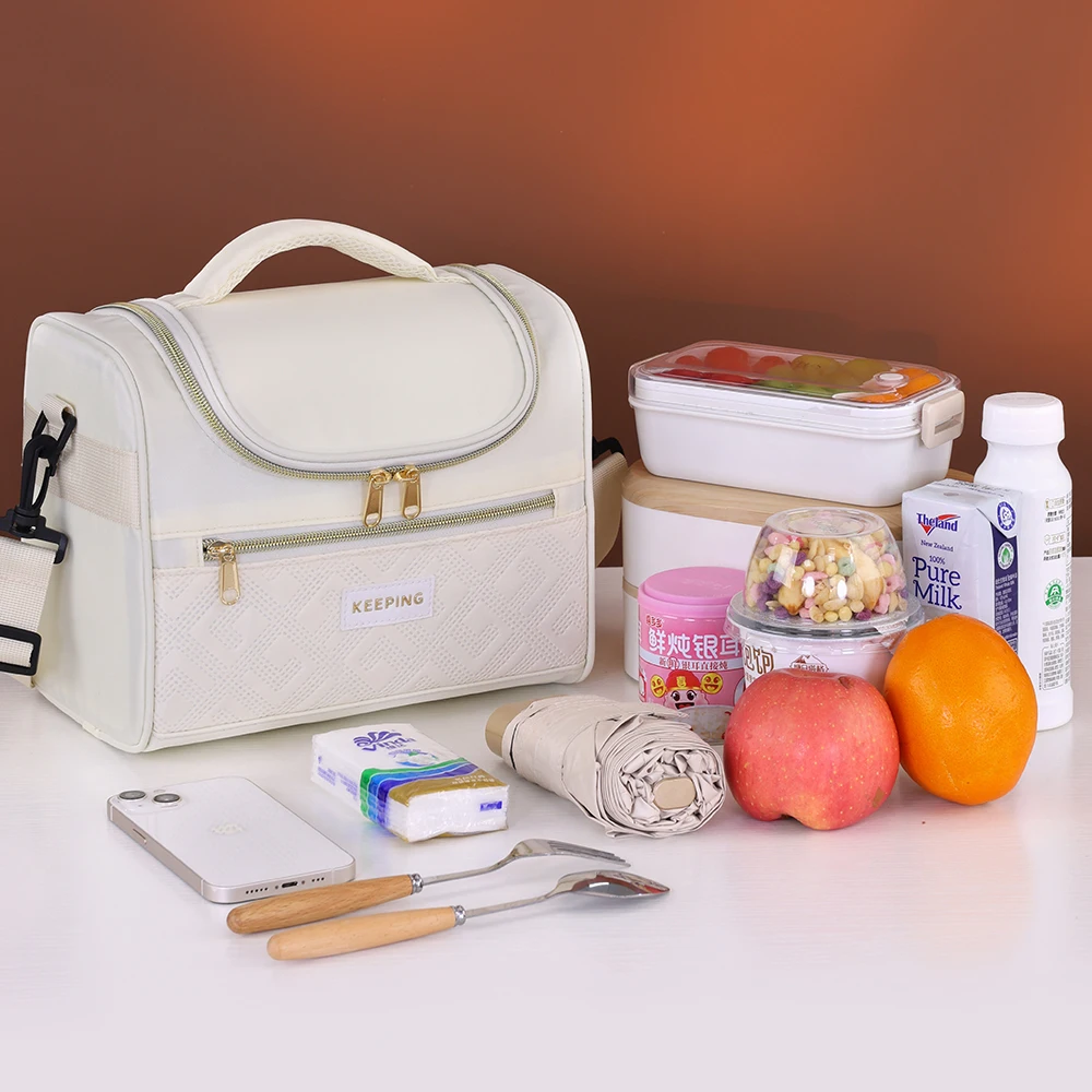 Verdickte Thermo-Mittagessen, tragbar, für Kinder, Bento, Picknick im Freien, isolierte Lunchbox-Tasche, grenzüberschreitende Kälteisolierung, Eisbeutel