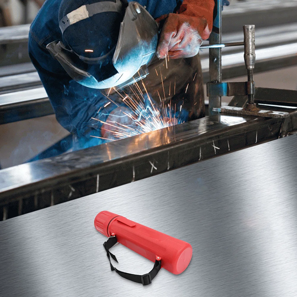 Portable 14" Welding Electrode Rod Storage Tube Waterproof ABS Organizer Canister For Garage Factory Home Power Tool Storage