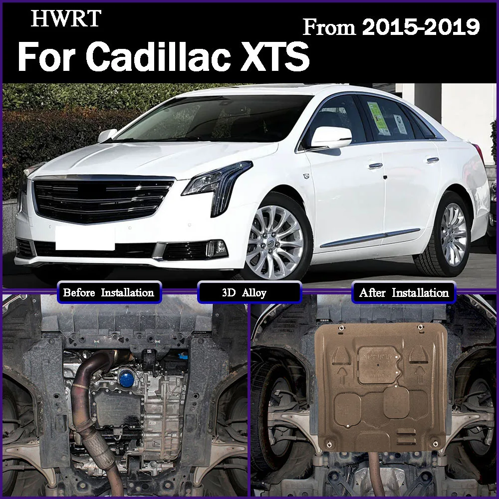 キャデラック XTS 2015-2019 2.0T 車用アクセサリー ブラック エンジンガード 泥除け ボード スプラッシュシールド マッドフェンダー プレート パネル