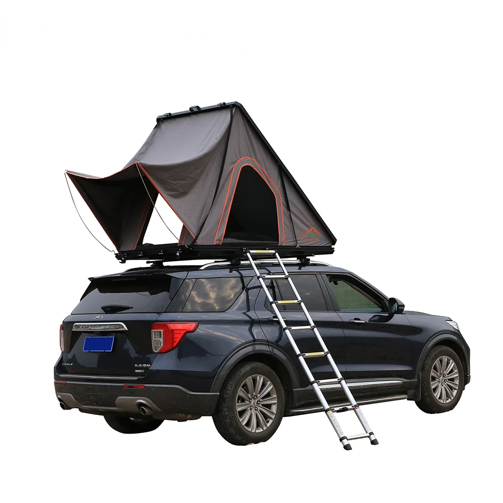 2-3 person aluminium hard shell al extreme camper air safari camping roof top tent for car roof rack