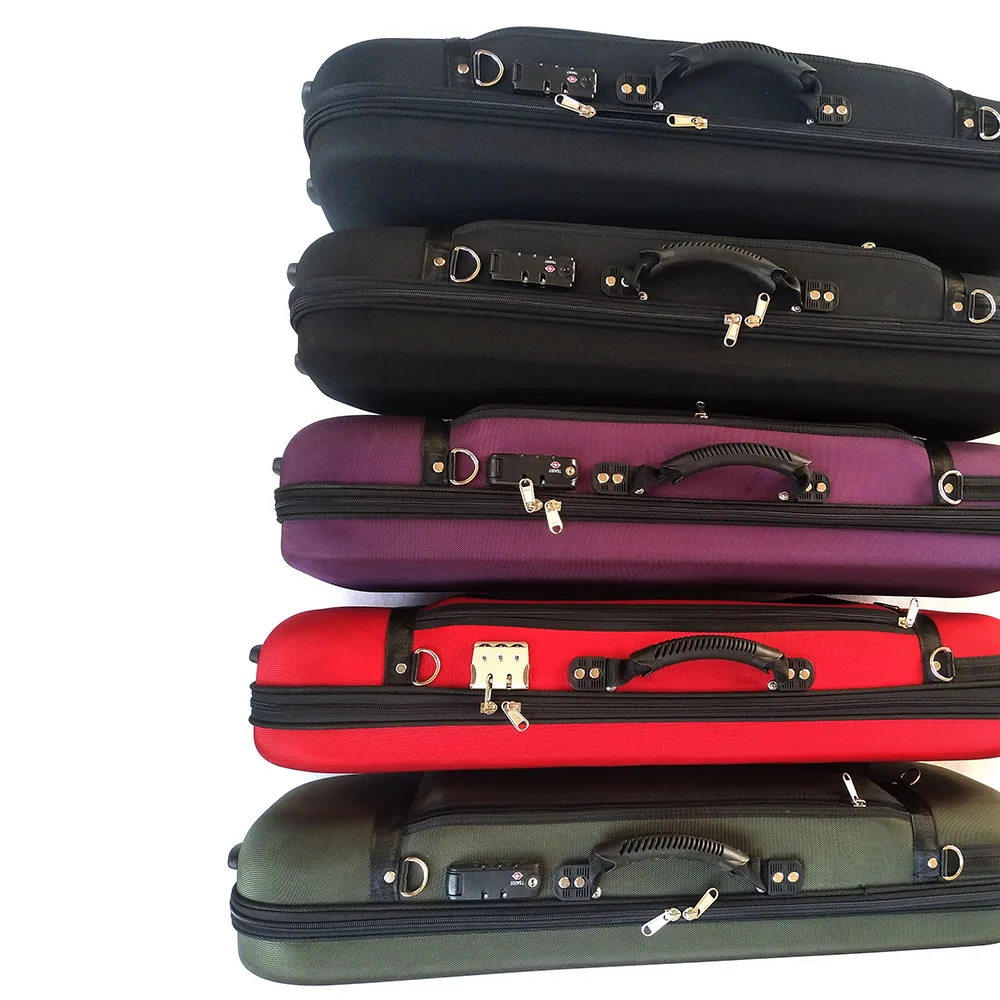 Gift High-end Rectangle Violin Case 4/4 Hygrometer Violino Case