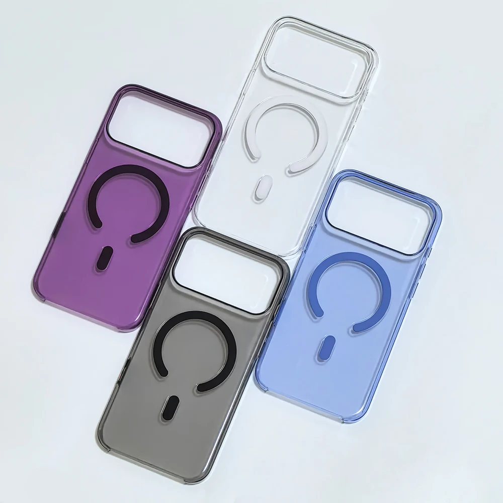 Original Magnetic Clear Phone Case For iPhone 18 Pro Max Cover For Magsafe Wireless Charging AI Camera Button Shockproof Cover