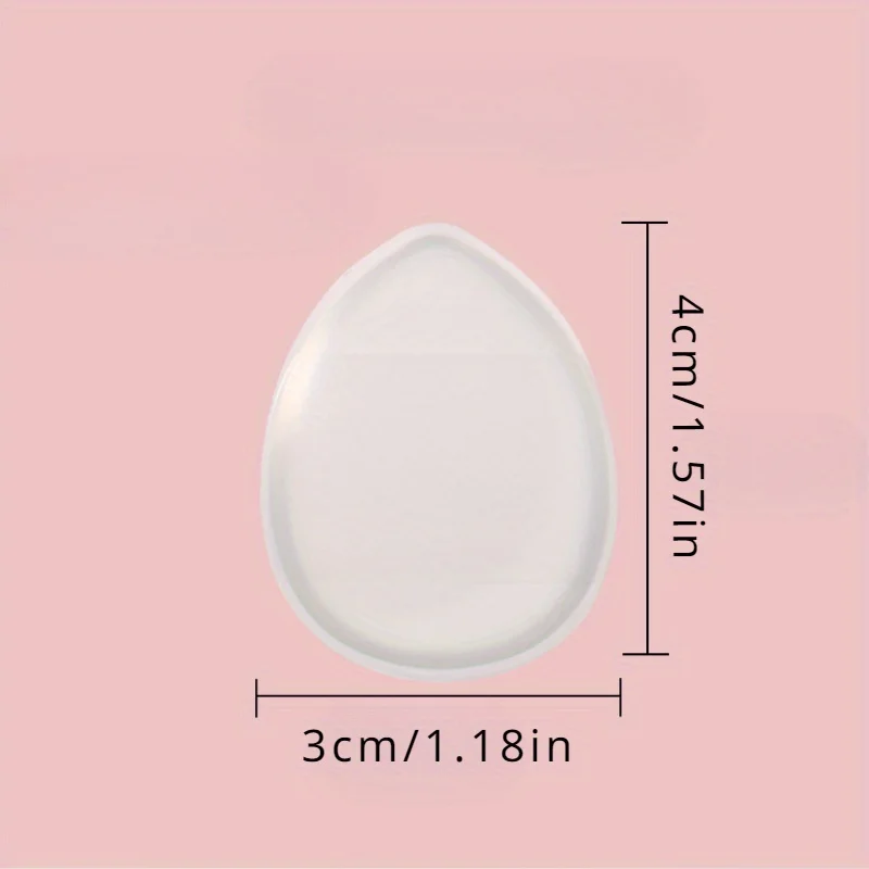 5 stuks mini siliconen vingertop poederdons, geurvrije cosmetische borstel, voor foundation, concealer en poeder