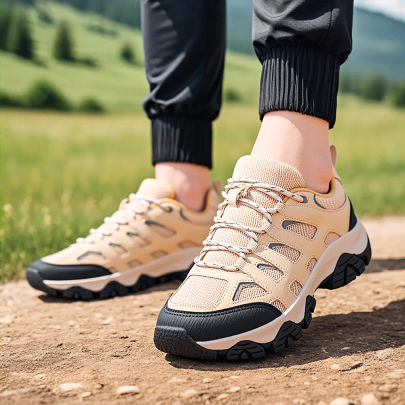 

Новые нескользящие износостойкие мужские уличные походные туфли, дышащие брызгозащищенные мужские кроссовки для скалолазания, охотничьи горные туфли