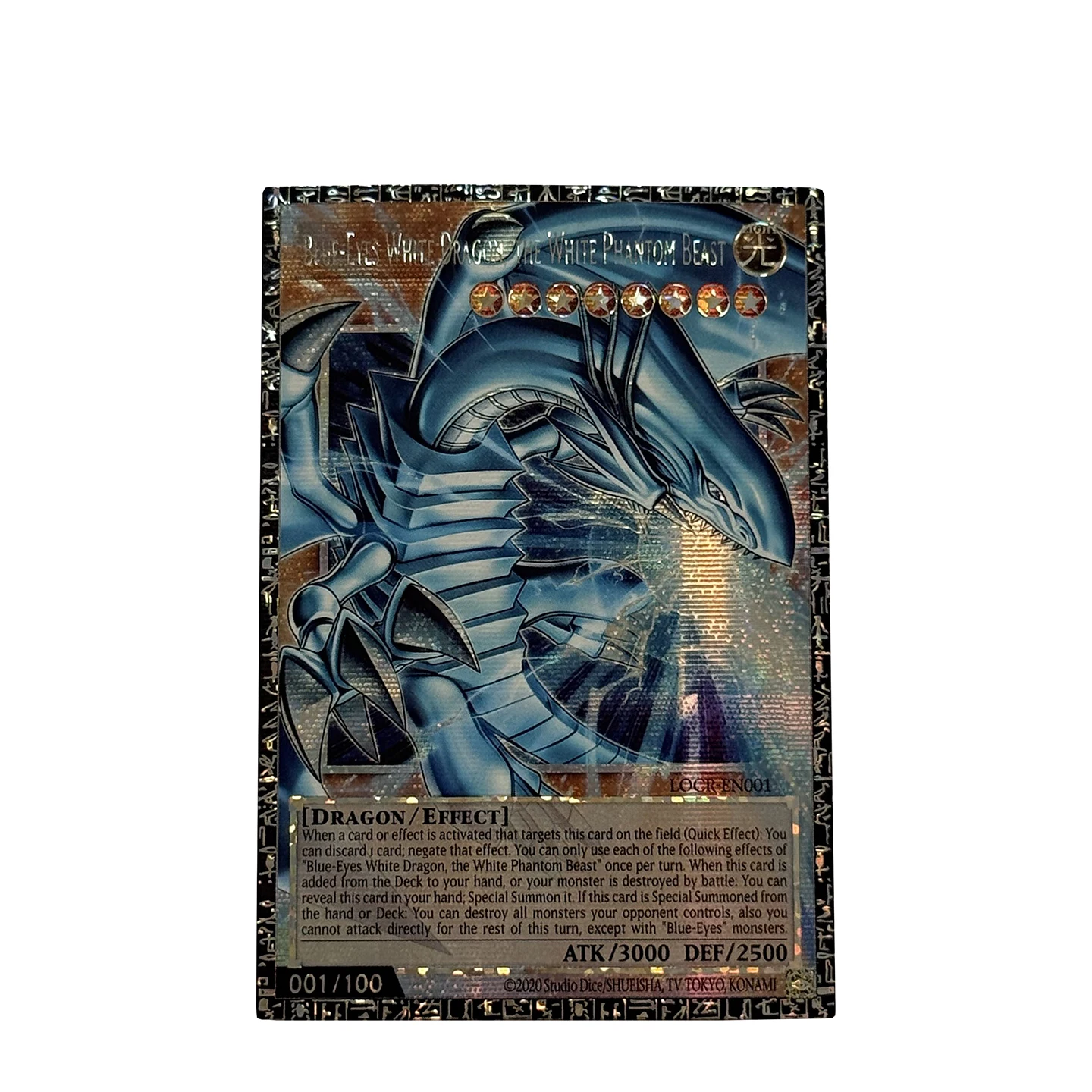 Yu-Gi-Oh! Sammlung DIY Proxy-Karten Weißes Phantomtier Dunkler Magier der Pharao-Servant GMR Englisch OVERFRAME Nicht Original