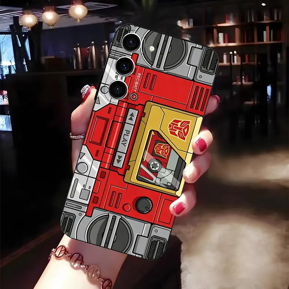 Soundwave Cassette Mode Phone Case For Samsung S26 S25 Edge S24 S23 S22 Ultra Plus Fe A57 A37 A17 A27 5G Silicon Cover