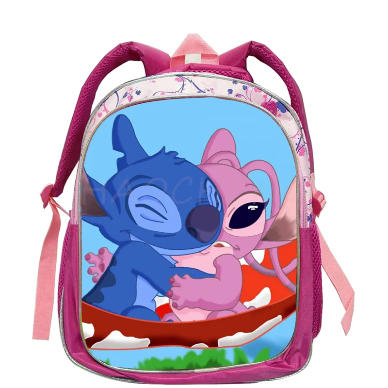 Disney New Arrival Lilo And Stitch School Bags Girls Cartoon Schoolbag Children Baby Kindergarten Bookbag Kid Mochila Infantil