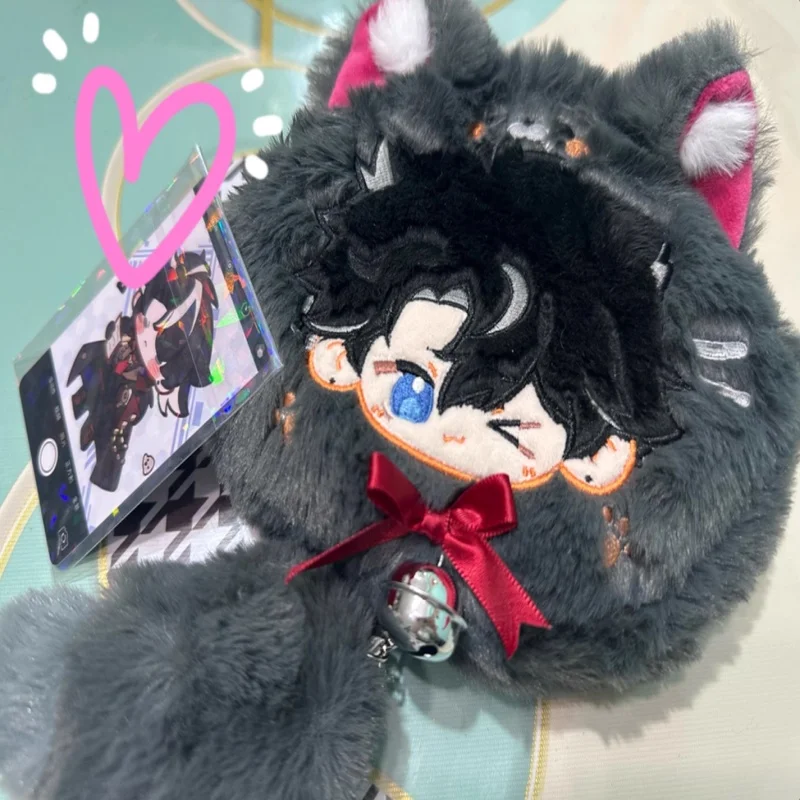 

15cm Genshin Impact Wriothesley Cute Coin Purse Pendant Animation Card Bag Tide Play Plush Bagpacks Around Accessories Gifts