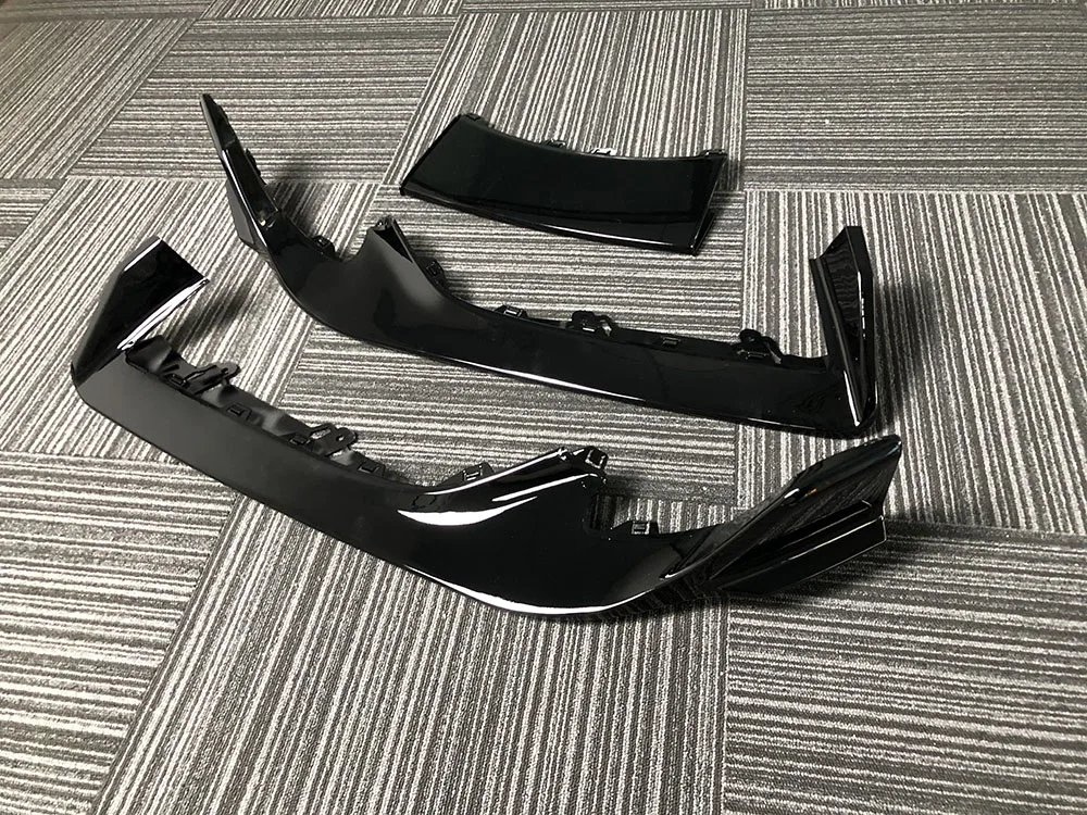 JCHEY Dry Carbon Fiber Car Front Bumper Lip Spoiler Gloss Black Bumper Extension Accessories for Toyota Supra A90 A91 2019-2025 - view 4