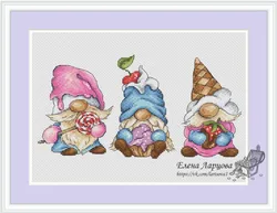 Dwarf Series Counted Cross Stitch Kits, Embroidery Needlework Sets, Chinese, 5-35-23, 11CT, 14CT, 18CT, DIY