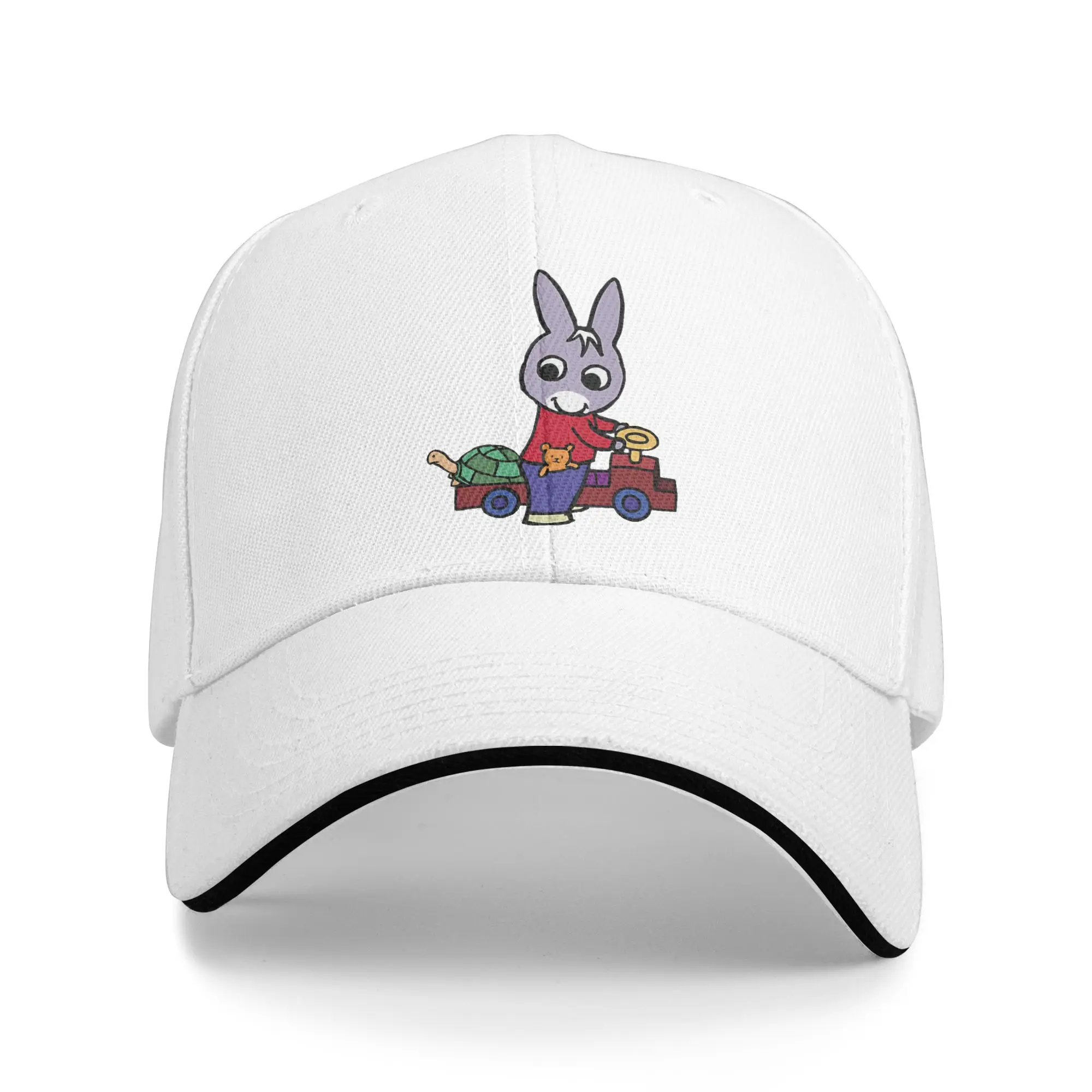 Trotroes Cute Donkey Cartoon Sandwich Baseball Cap Casual Adjustable Learning Adventure Headwear for Men Women Gift Adult Hats