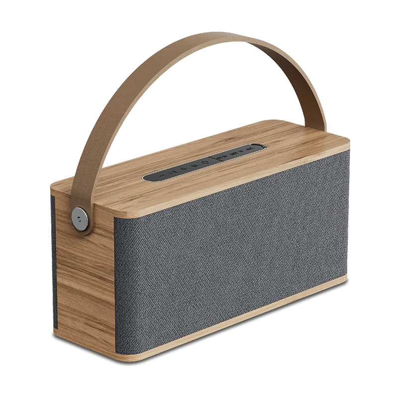 2025 nueva fábrica personalizar altavoz de sonido de madera Retro portátil inalámbrico BT 5 altavoz caja altavoces de sonido