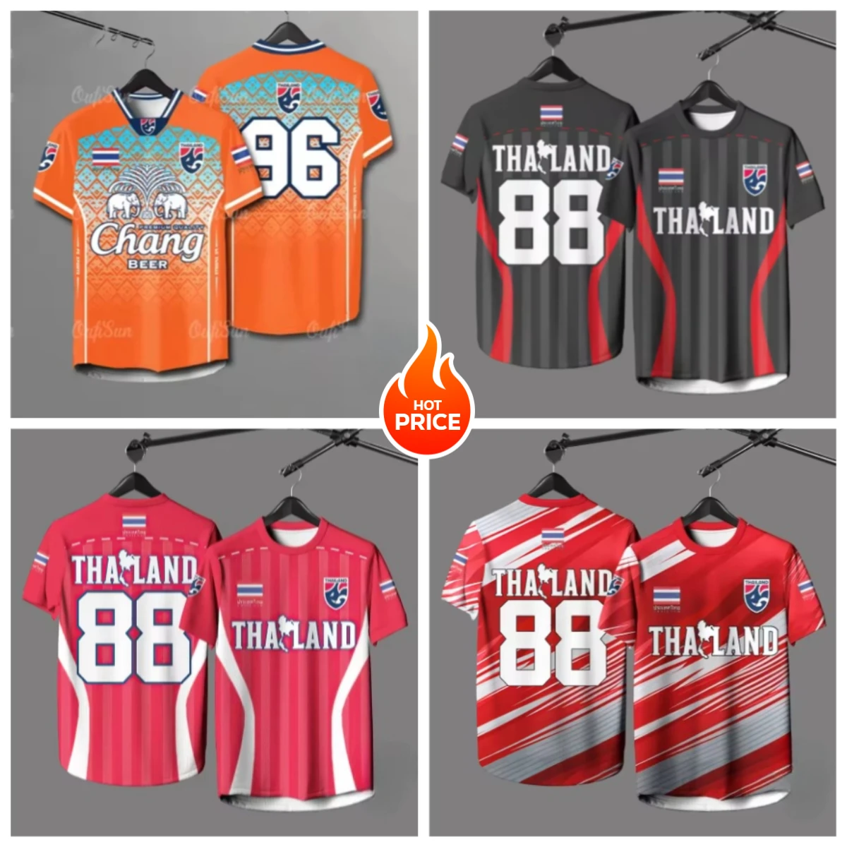 

2025 3D Printed Football Training Comfortable and Breathable Large-sized Adult and Children's Jerseys and T-shirts JKHJ