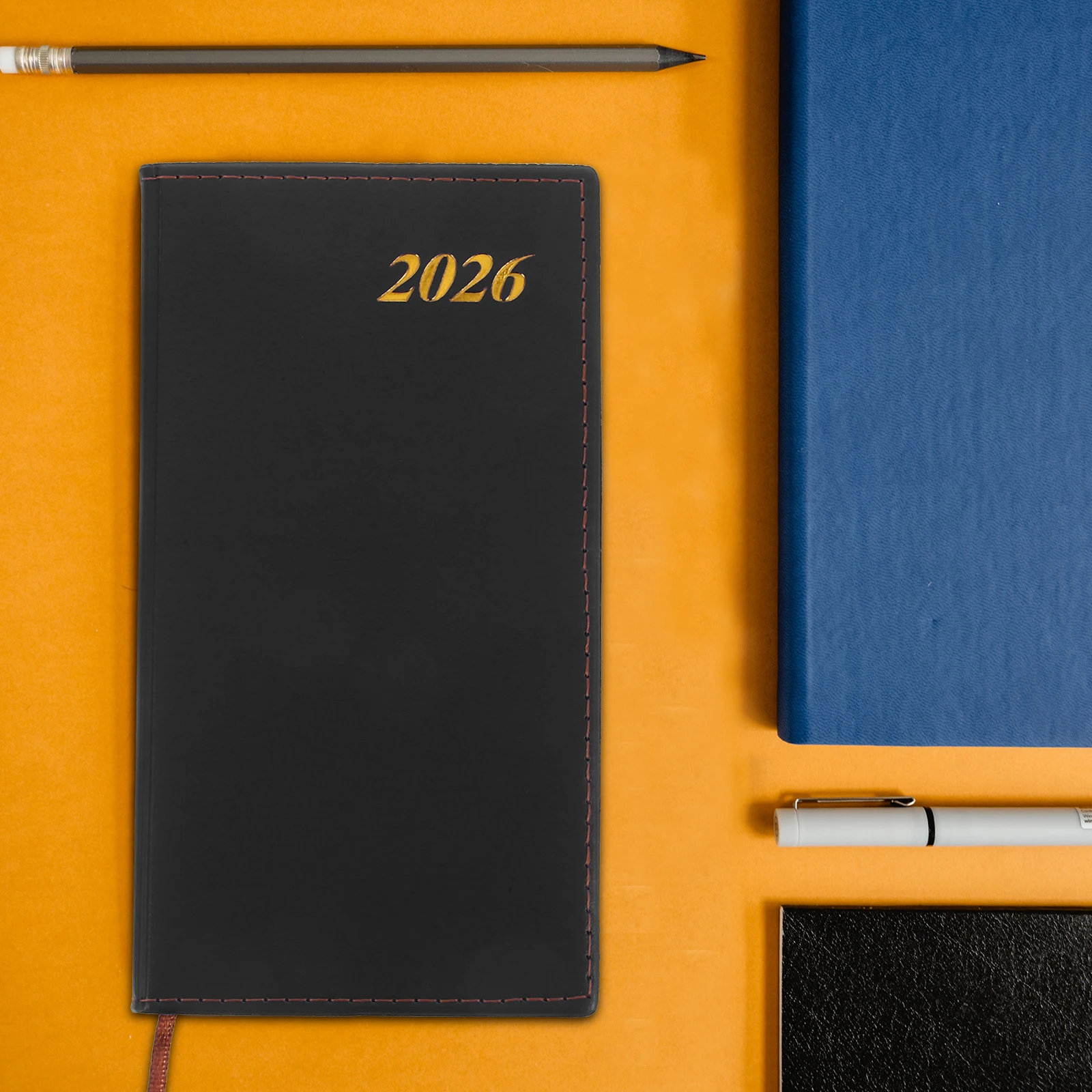 

Weekly Planner Academic Notebook for Men Schedules Calendar Black Mini Daily Work