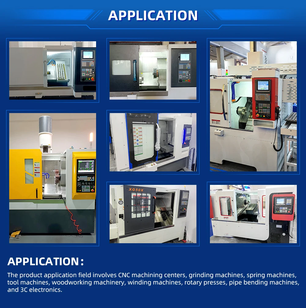 ความแม่นยําสูงเปิดระบบ 7 นิ้วความเร็วสูง 3 แกน 4 แกนเครื่องกลึง CNC Controller X และ Z เครื่องกลึง CNC Controller