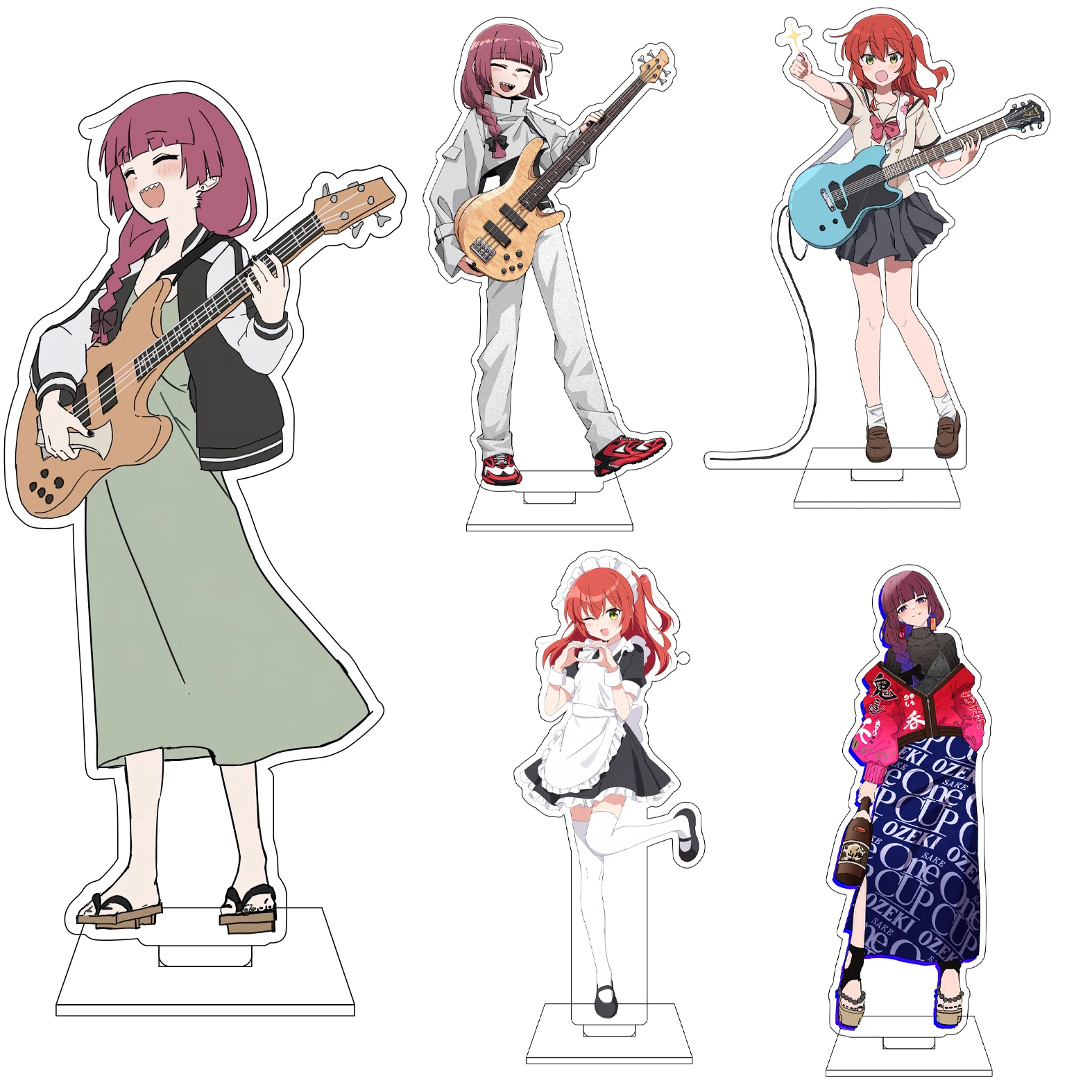 16CM Anime BOCCHI THE ROCK! Cosplay Acryl-Figurenständerplatte Ijichi Nijika Gotoh Hitori Ornamente Geschenke