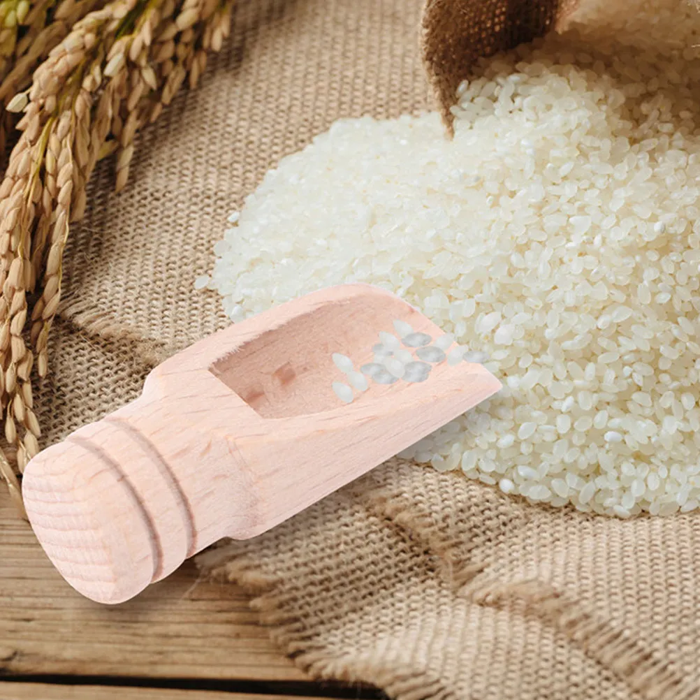 

9pcs Mini Wooden Spoons Small Kitchen Spoons For Tea Coffee Salt Flour Sugar Milk Powder Wooden Scoops Household